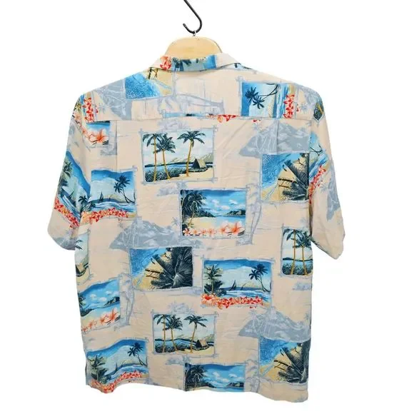 NWT Tommy Bahama Shirt Hawaiian 100% Silk Vacation Cruise 3XL Wish You Were Here